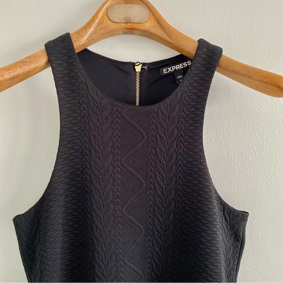 Express Black Racerback Midi Dress Size 2 NWT - Picture 2 of 9